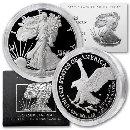 2022～2025 U.S. MINT AMERICAN EAGLE ONE OUNCE 99.9% SILVER PROOF COIN (W)
