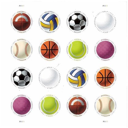 2017 Have a Ball! Baseball Basketball Vollyball Postage Stamps