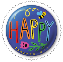 2024 Pinback Buttons Forever Stamp