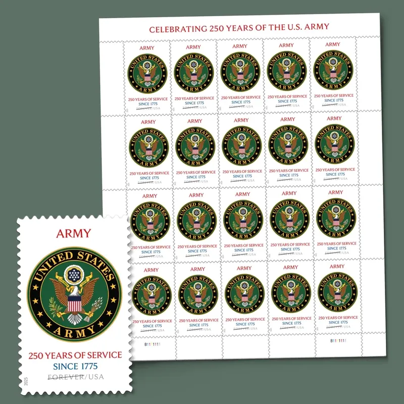 2025 U.S. Army 250th Stamps