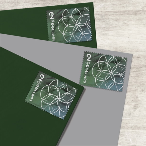 $2 Floral Geometry Stamps - 2022