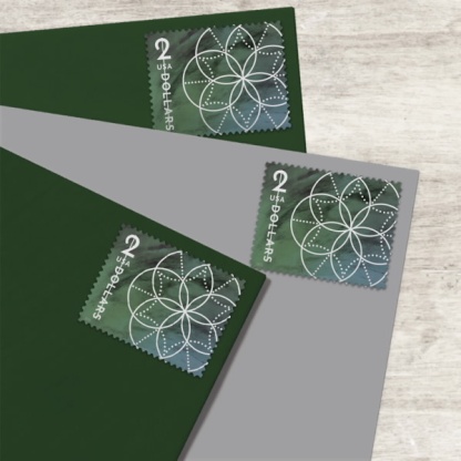 $2 Floral Geometry Stamps - 2022