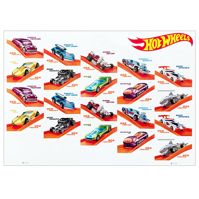Hot Wheels Forever Stamps