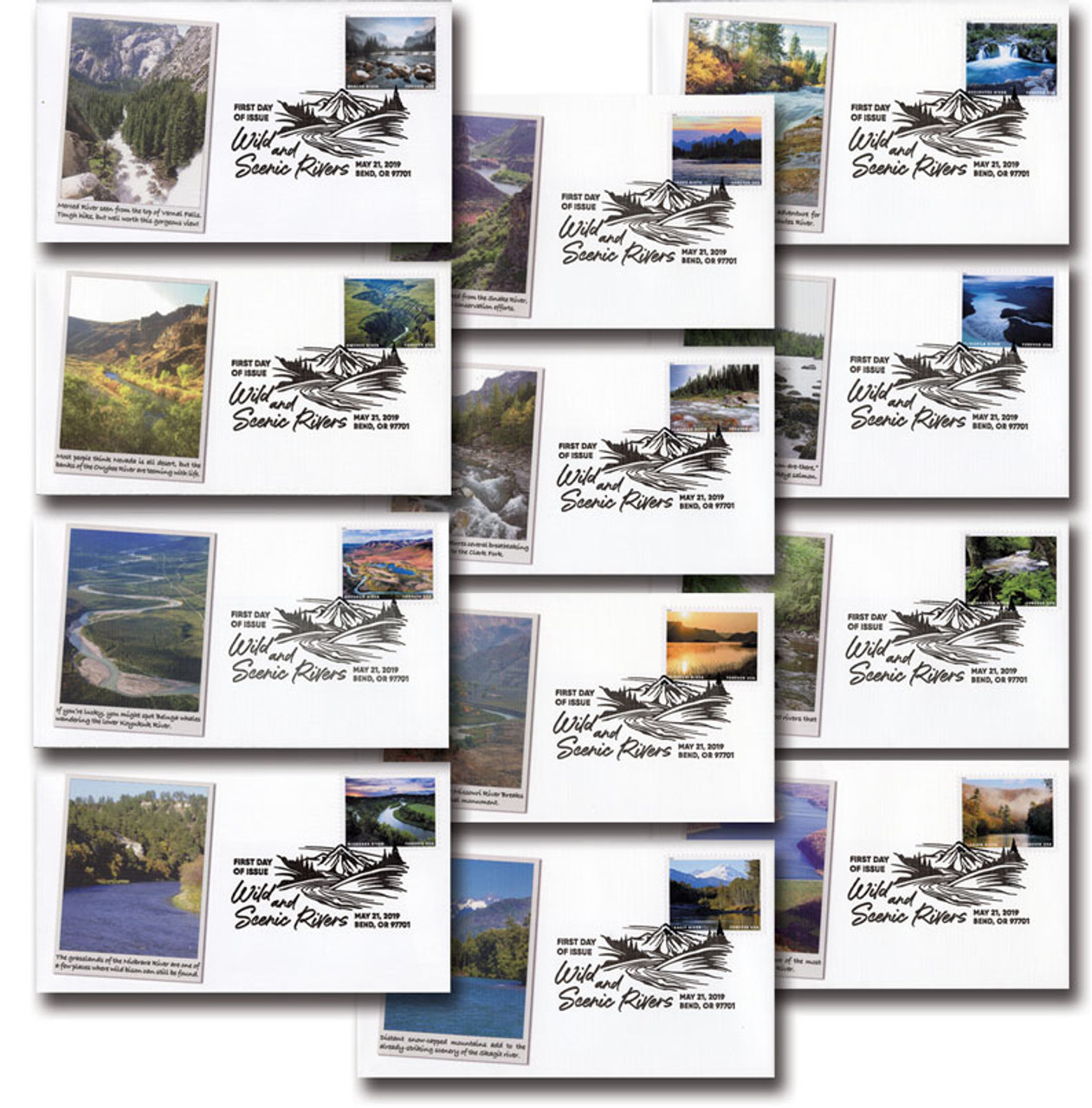 2019 US Wild And Scenic Rivers Forever First Class Postage Stamps