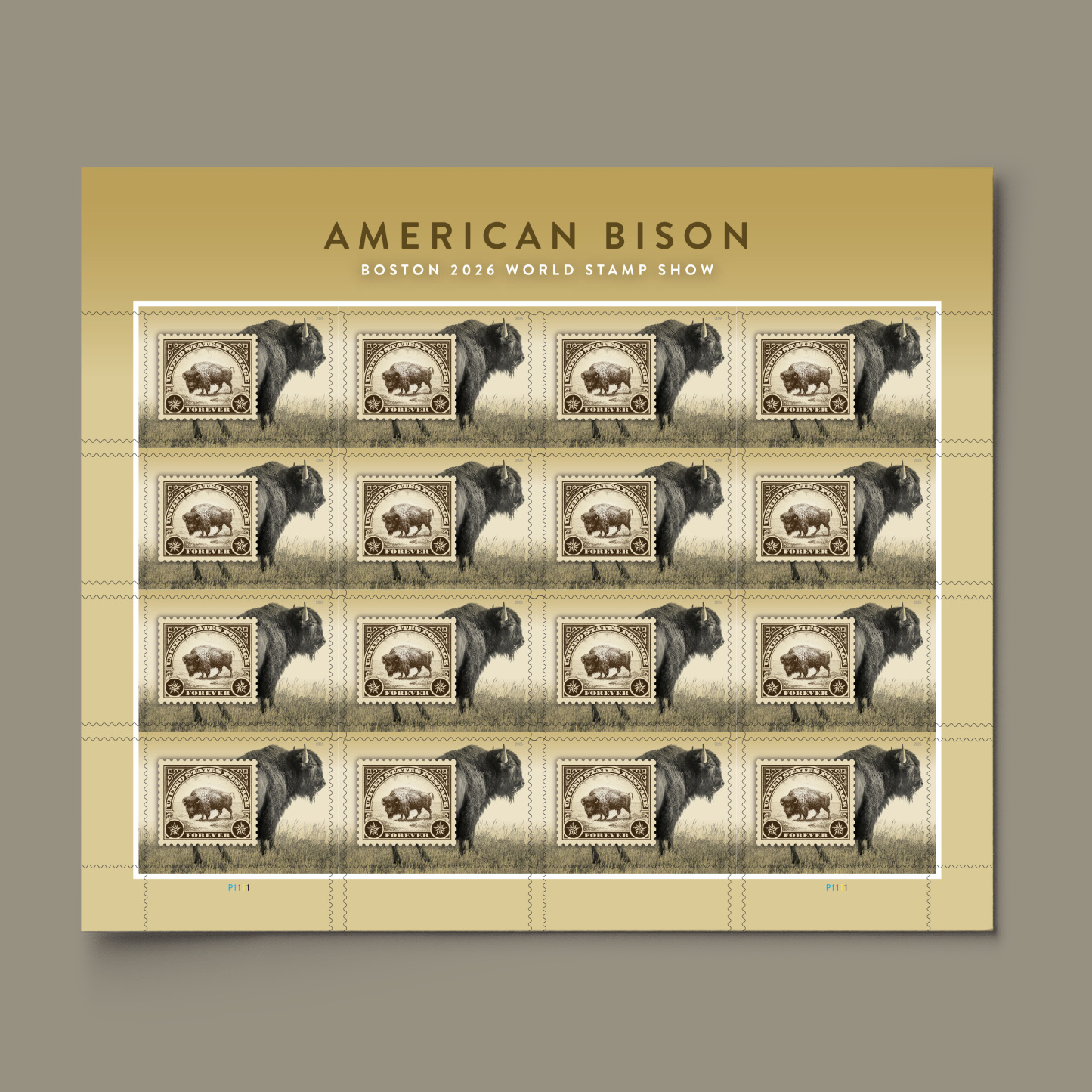2026 American Bison First-Class Forever Stamp