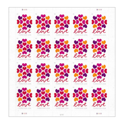 Hearts Blossom Forever Stamps