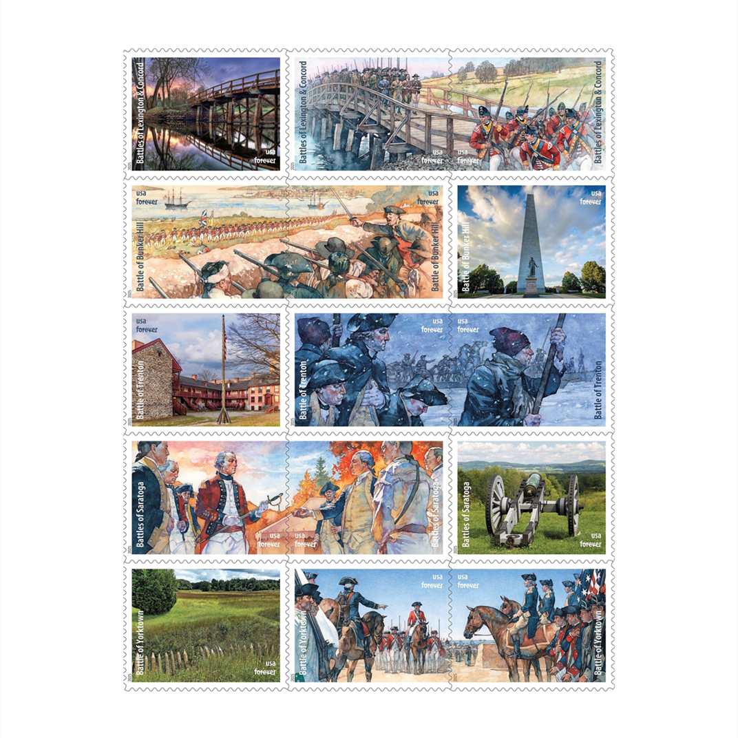 2025 Battlefields of the American Revolution Stamps