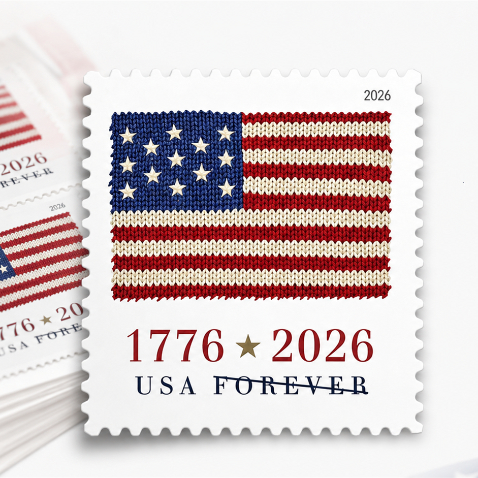 2017～2019 & 2022～2025 U.S. FLAG FOREVER STAMPS, COIL OF 100