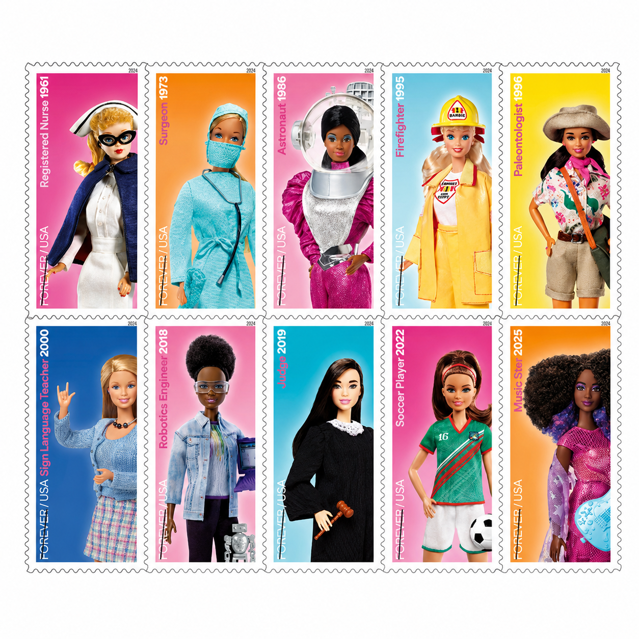 2026 Barbie Forever Stamps