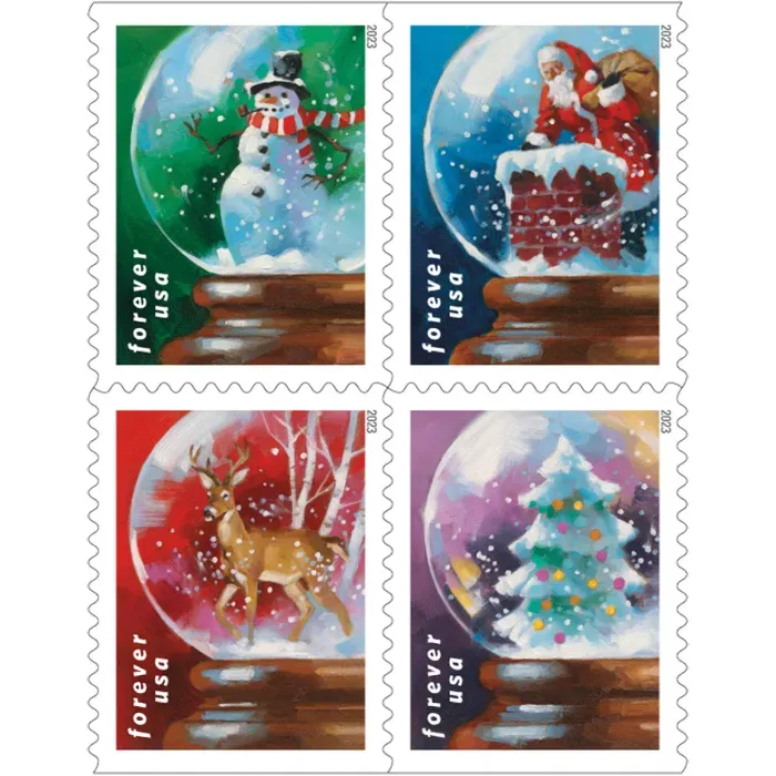Snow Globes Stamps