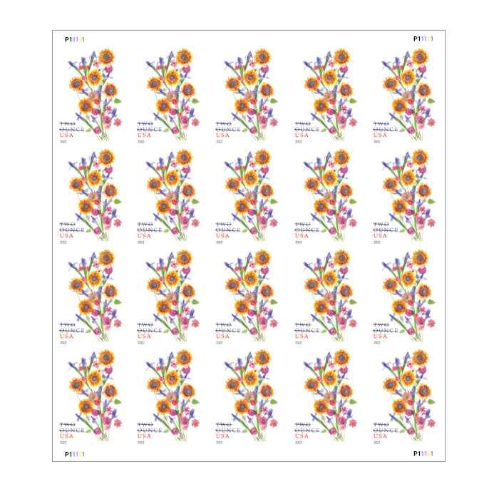Sunflower Bouquet Stamps(Two Ounce)