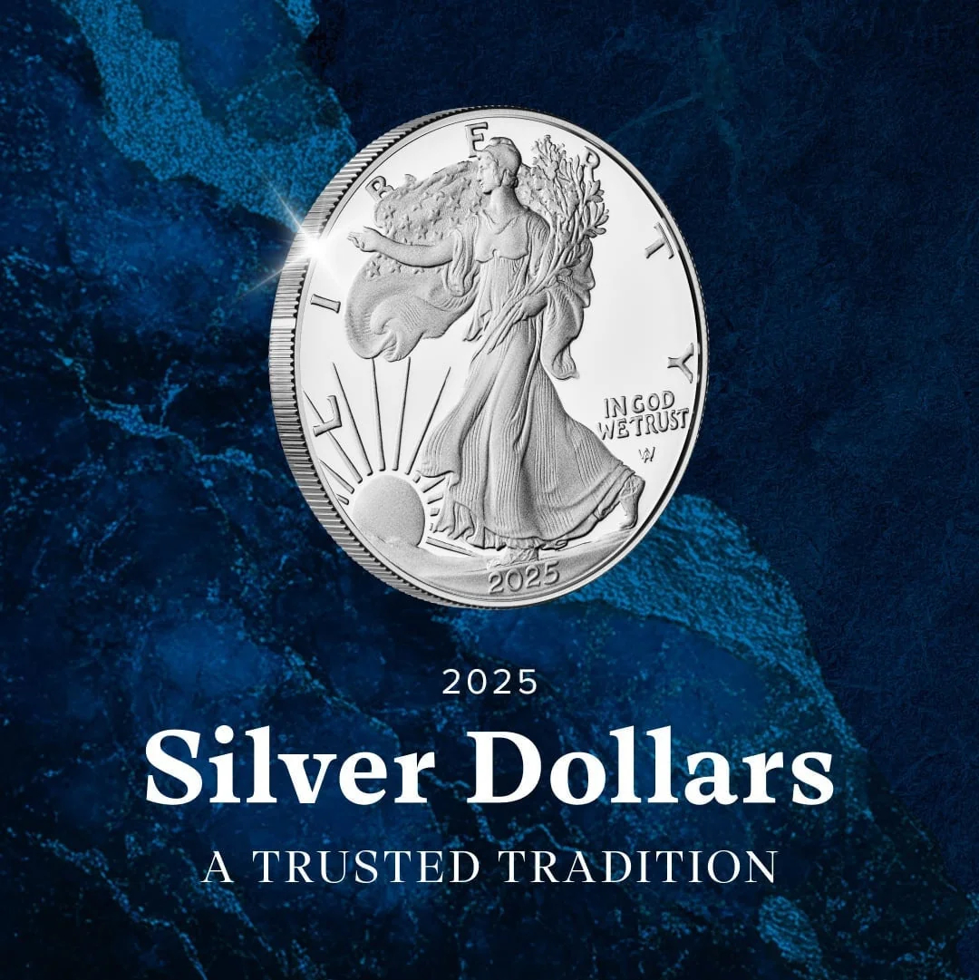 SPOT PRICE OF SILVER 2022-2025 AMERICAN EAGLE 1 OZ 99.9% FINE SILVER COIN (W)