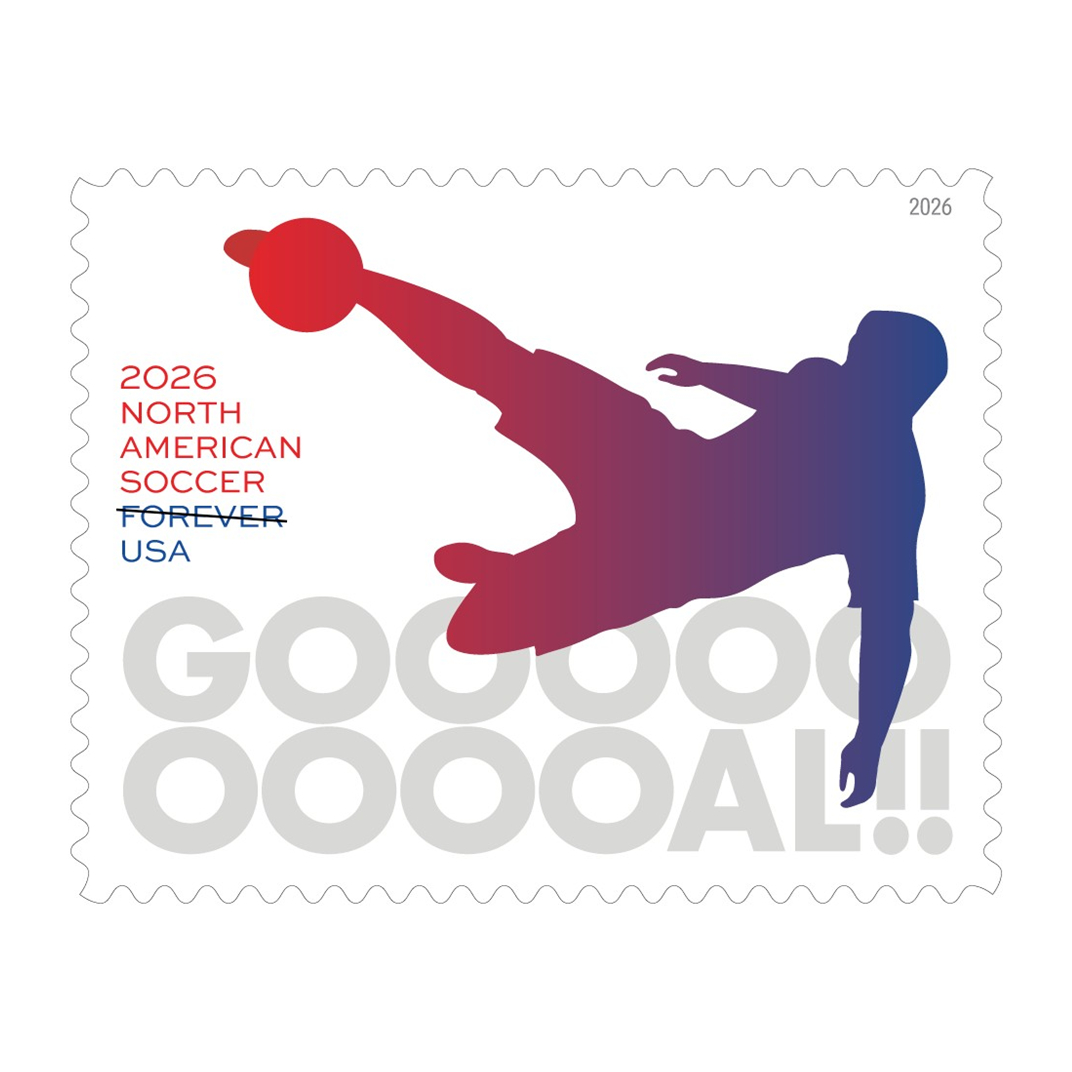 2026 North American Soccer Forever Stamp