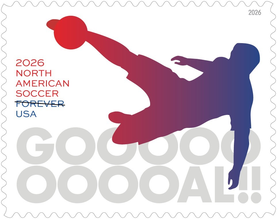 2026 North American Soccer Forever Stamp