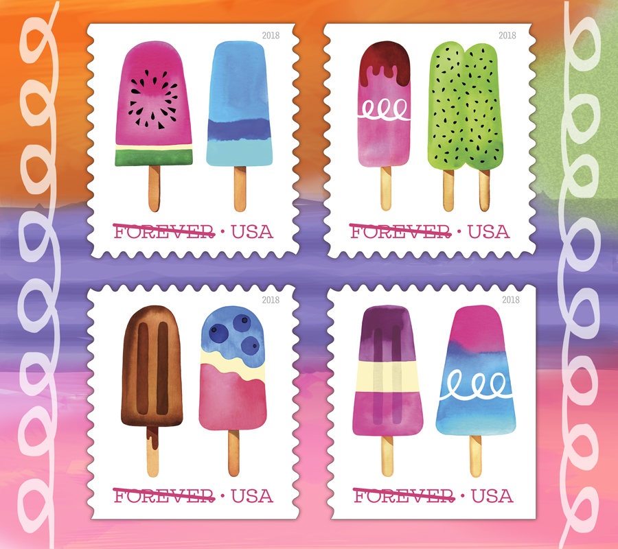 2018 Frozen Treats Stamps 