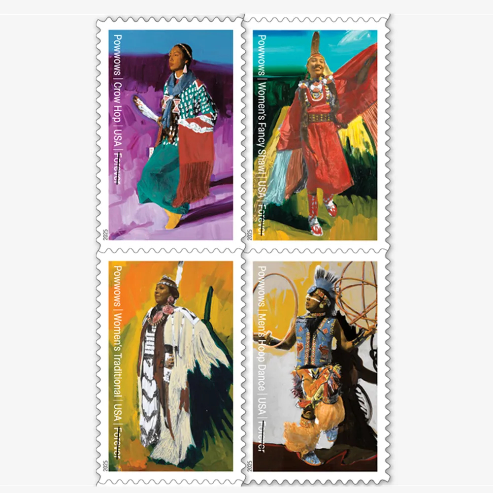 2025 Powwows Celebrating Native American Culture Stamps