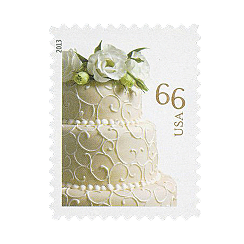 2013 US Wedding Cake Postage Stamps