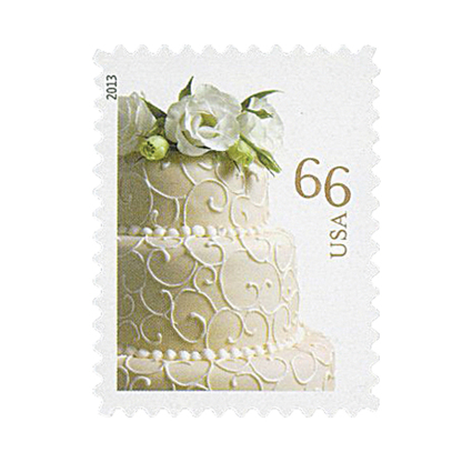 2013 US Wedding Cake Postage Stamps