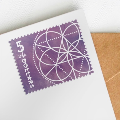 $5 Floral Geometry Stamps