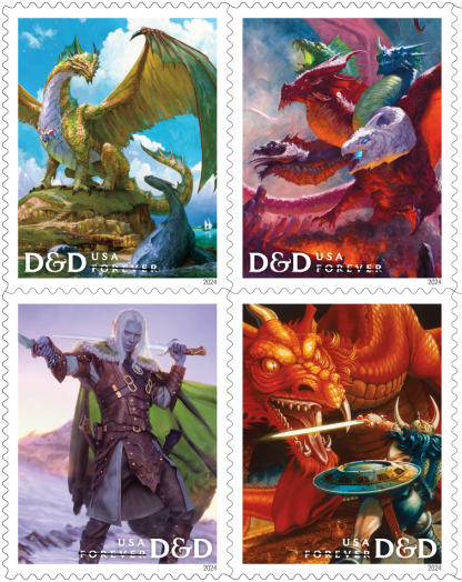 2024 Dungeons & Dragons Forever Stamps