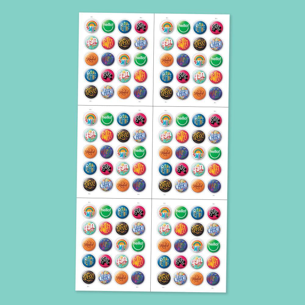 2024 Pinback Buttons Forever Stamp