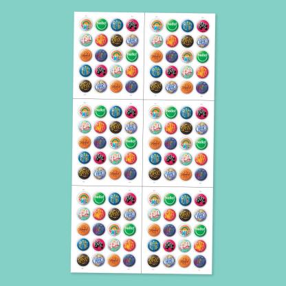 2024 Pinback Buttons Forever Stamp