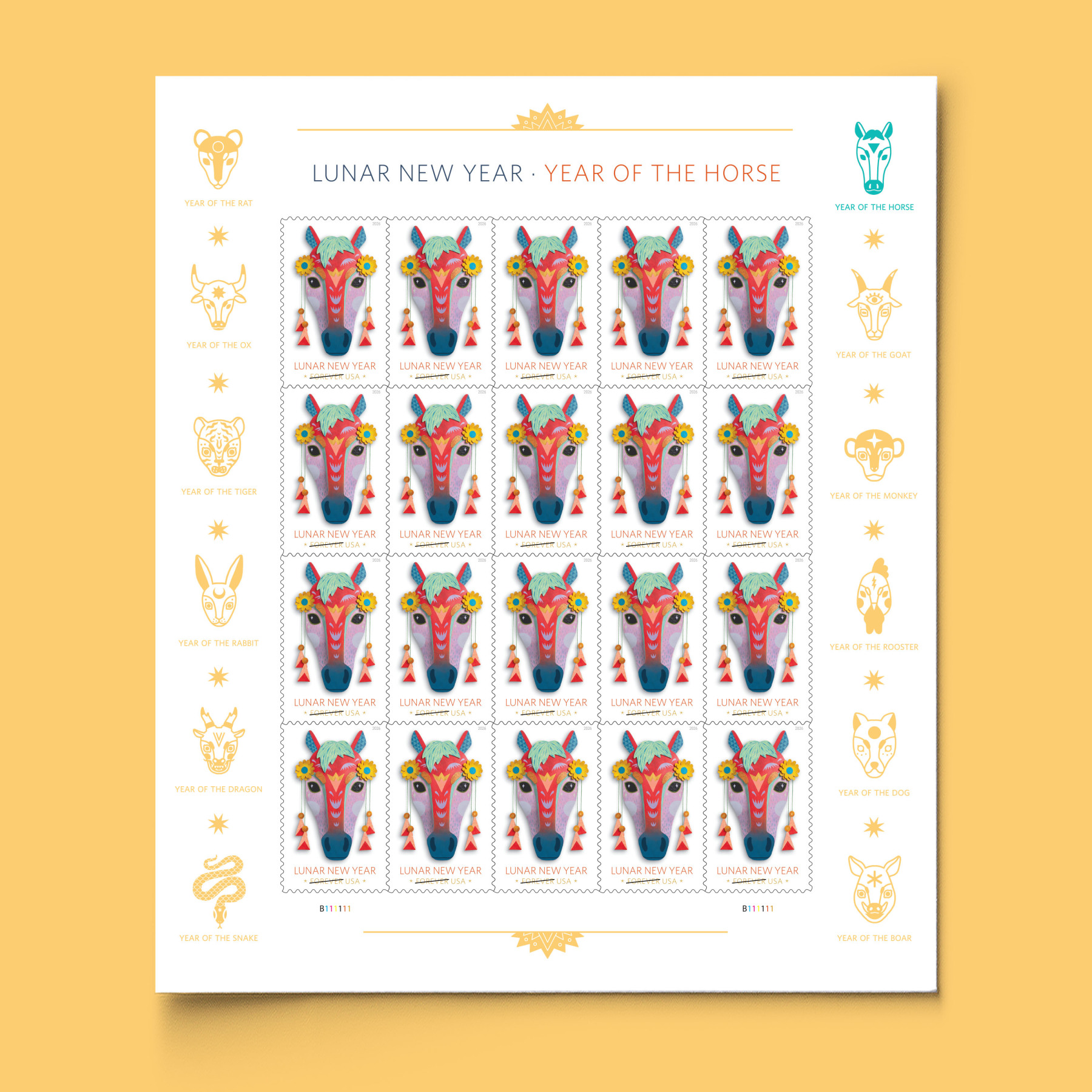 Lunar New Year: Year of the Horse Stamps