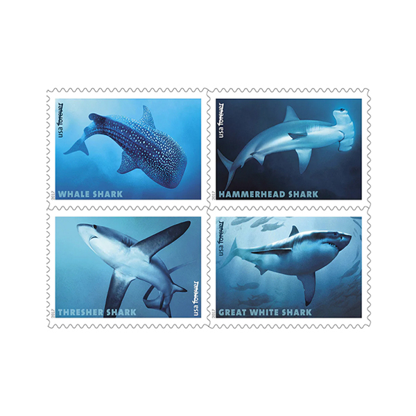 Sharks Forever Stamps