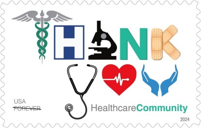 Healthcare Community Forever Stamp 2024