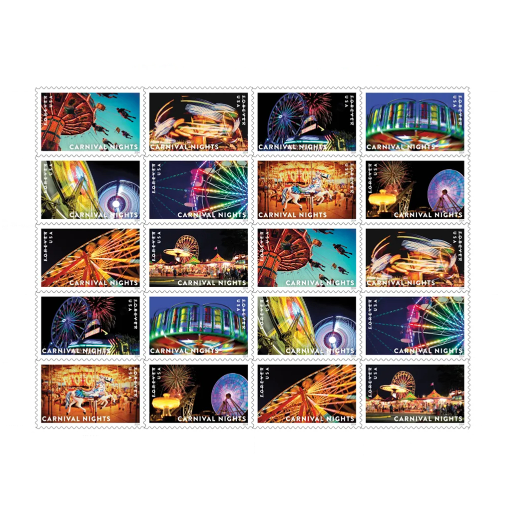 2024 Carnival Nights Forever Stamps 