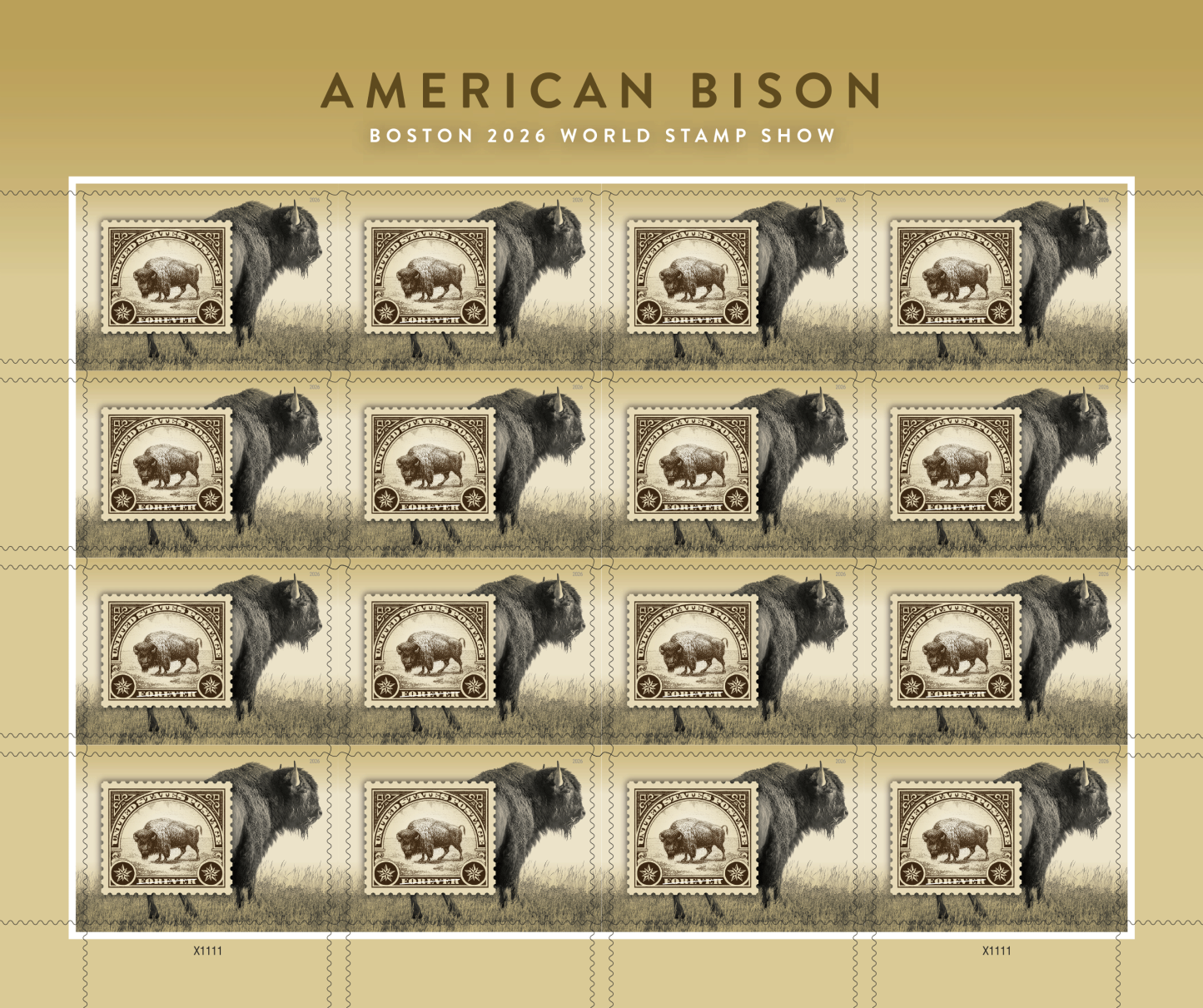 2026 American Bison First-Class Forever Stamp