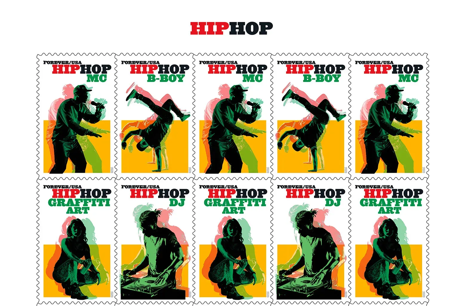 2020 Hip Hop First-Class Forever Stamps