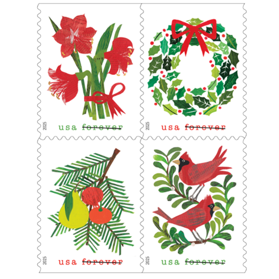 2025 Holiday Cheer Forever Stamps