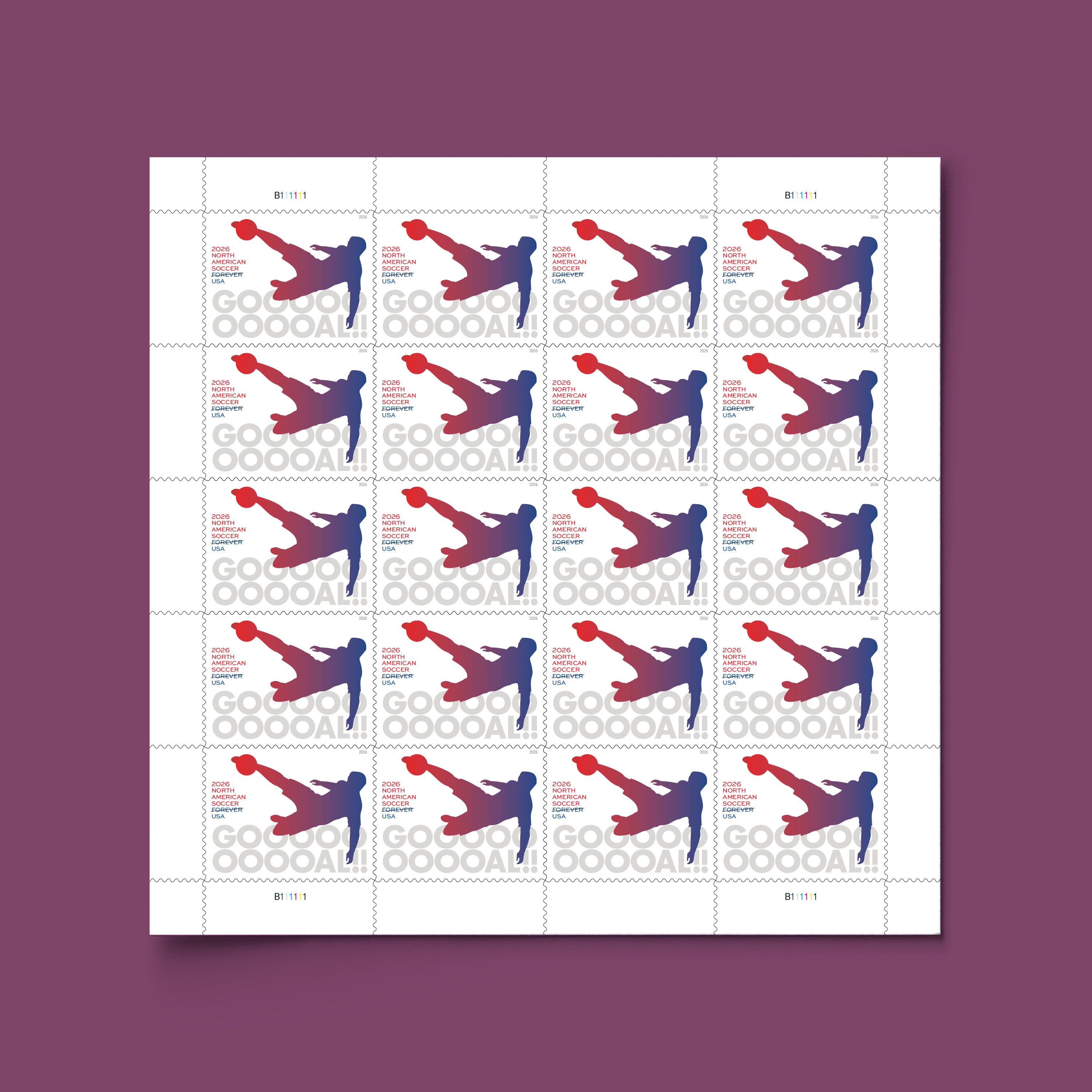 2026 North American Soccer Forever Stamp