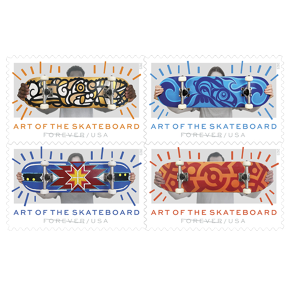2023 Art of the Skateboad Postage Forever Stamps