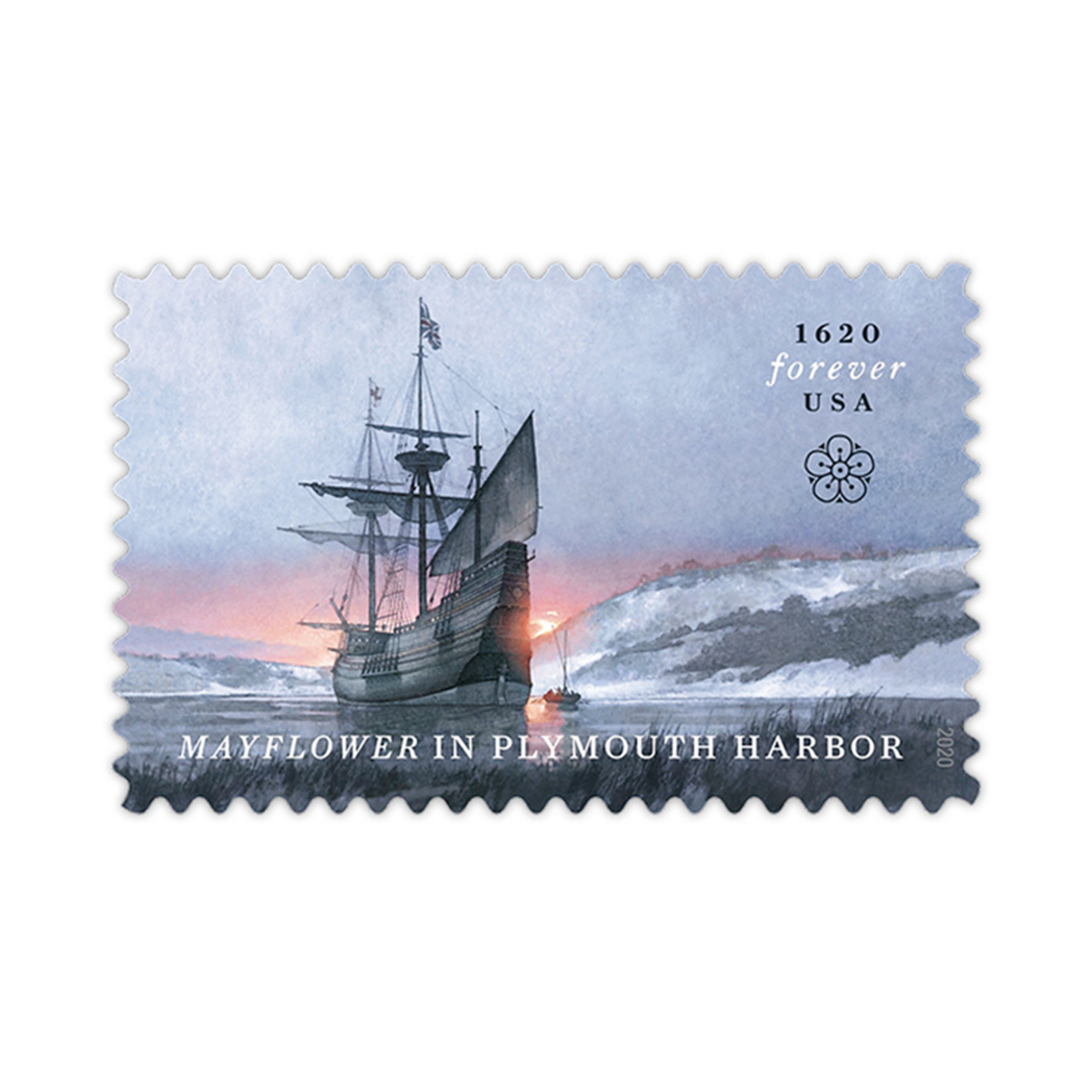2020 Mayflower in Plymouth Harbor Stamp