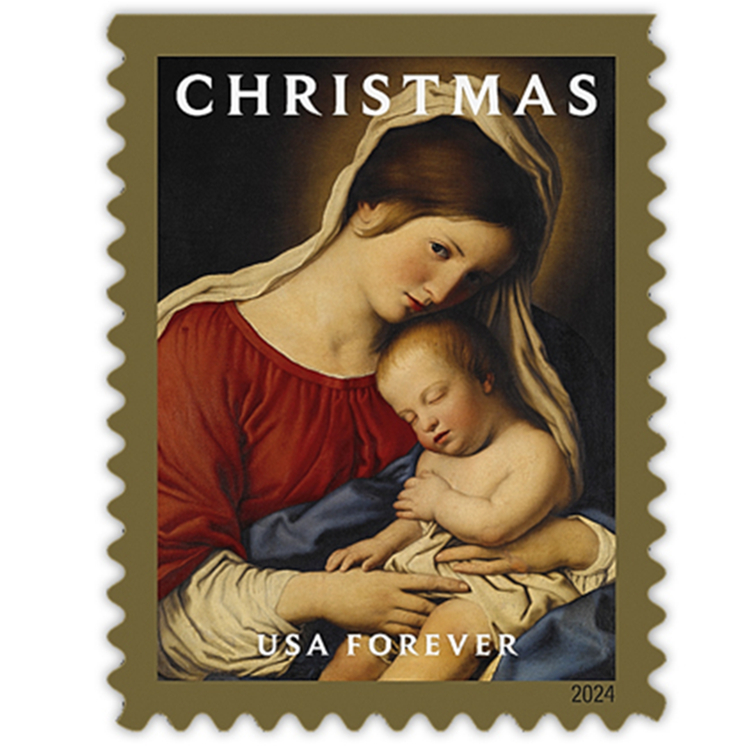 2024 Christmas Madonna and Child Stamps