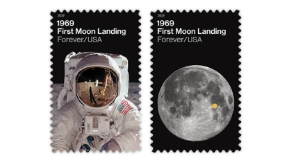 2019 First Moon Landing Stamp