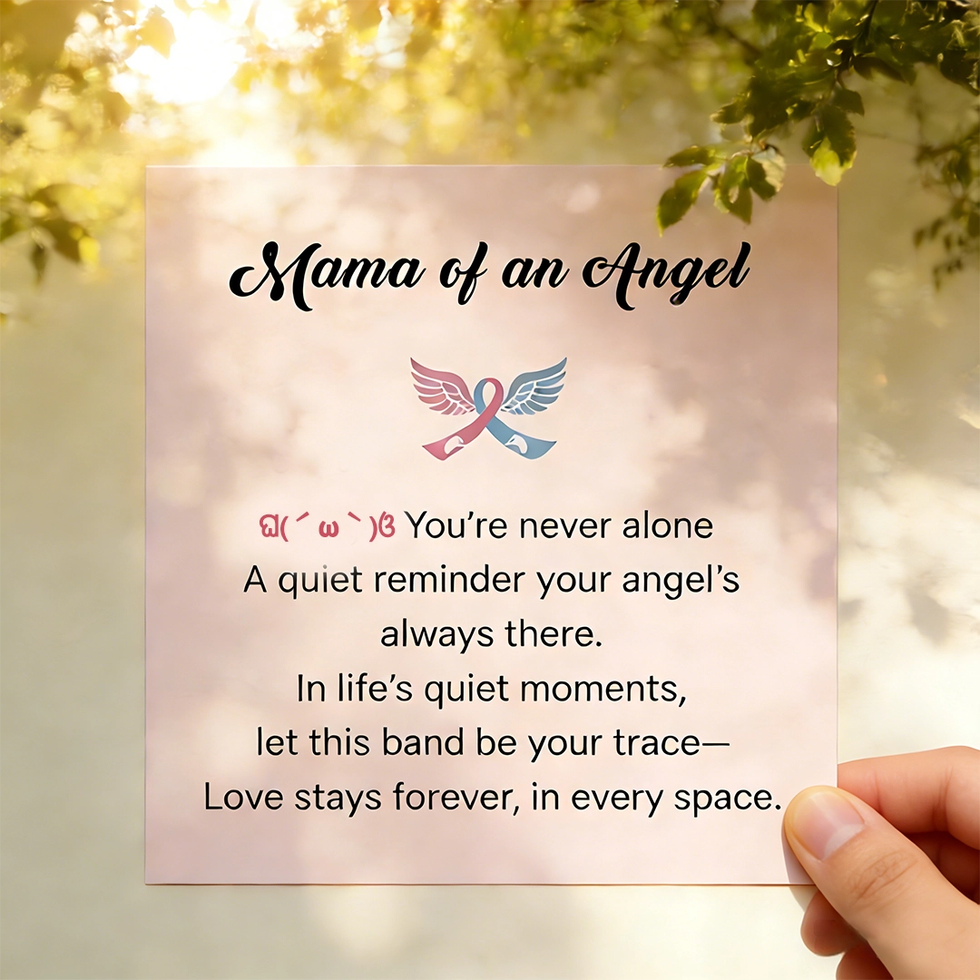 👼🏻Mama of an Angel Heart Ring | Christmas gift jewelry​ | New Year's gift | Forever Linked❤️Forever Loved