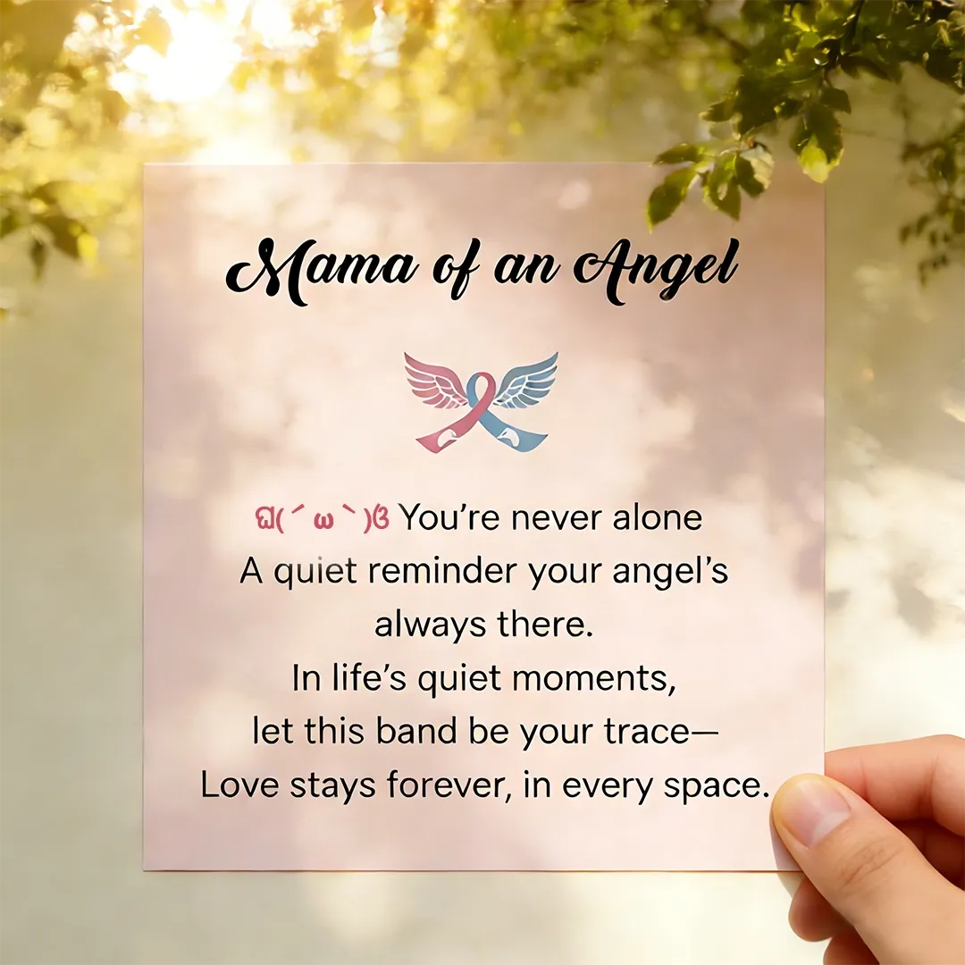 👼🏻Mama of an Angel Heart Ring | Christmas gift jewelry​ | New Year's gift | Forever Linked❤️Forever Loved