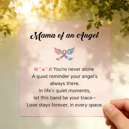 👼🏻Mama of an Angel Heart Ring | Christmas gift jewelry​ | New Year's gift | Forever Linked❤️Forever Loved