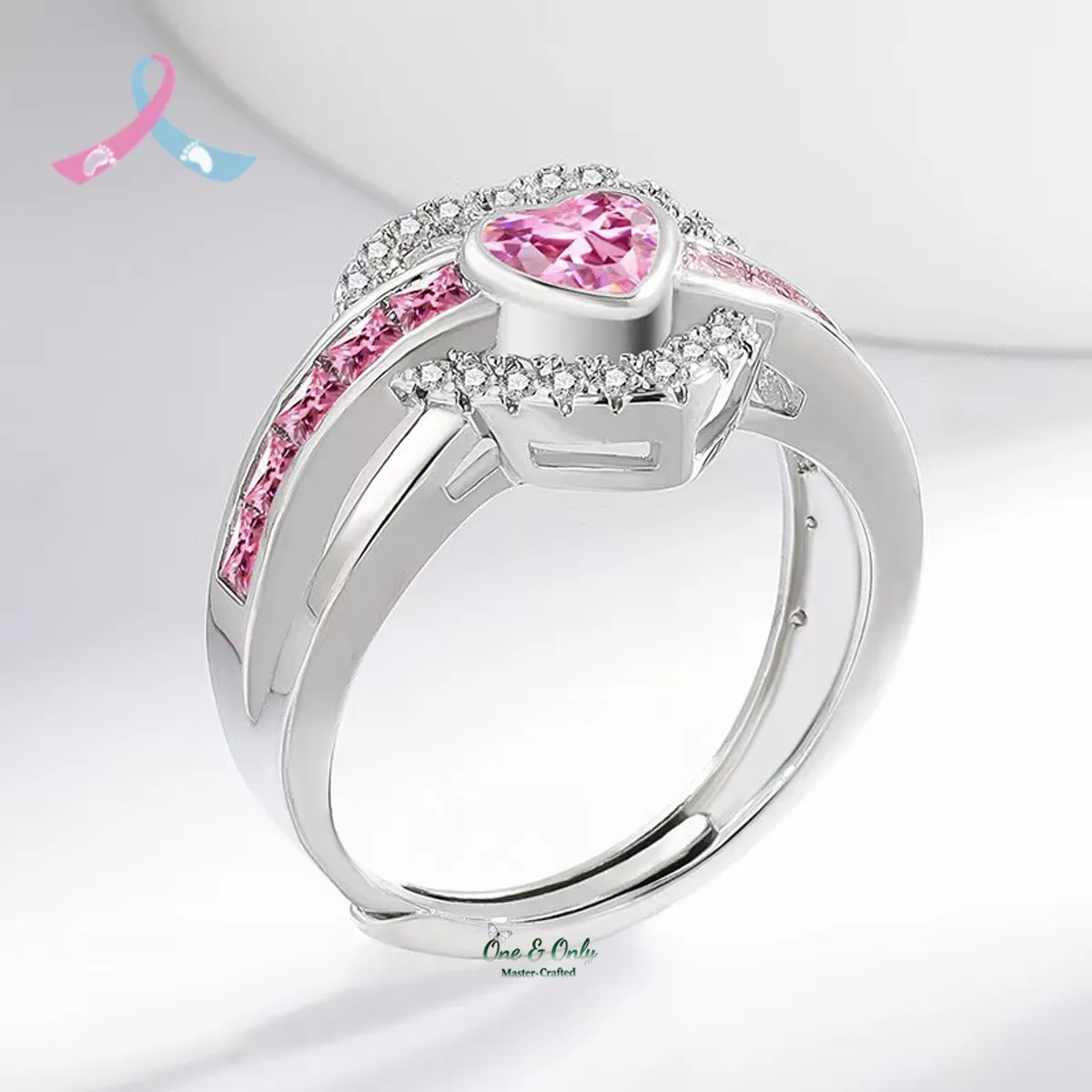 👼🏻Mama of an Angel Heart Ring | Christmas gift jewelry​ | New Year's gift | Forever Linked❤️Forever Loved