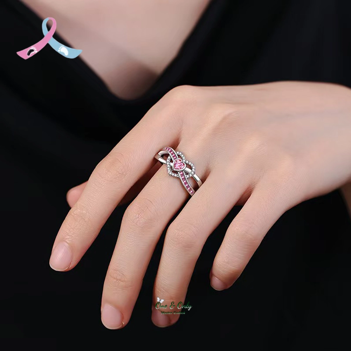 👼🏻Mama of an Angel Heart Ring | Christmas gift jewelry​ | New Year's gift | Forever Linked❤️Forever Loved