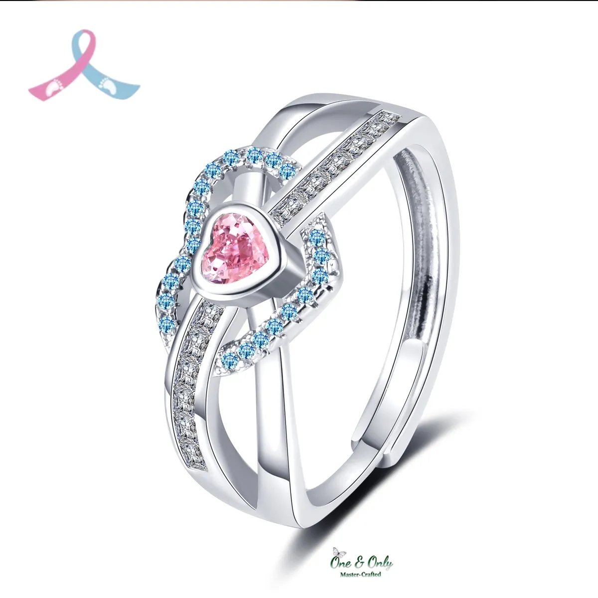 👼🏻Mama of an Angel Heart Ring | Christmas gift jewelry​ | New Year's gift | Forever Linked❤️Forever Loved