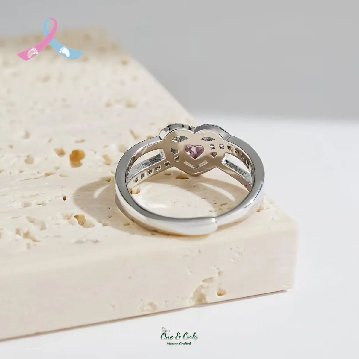 👼🏻Mama of an Angel Heart Ring | Christmas gift jewelry​ | New Year's gift | Forever Linked❤️Forever Loved