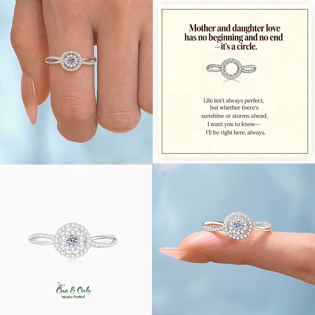 💞Matching Mother&Daughter Bond Circle Ring | Their hearts as one - A link that can never be undone