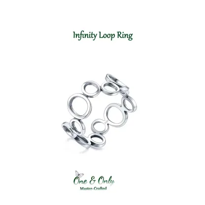 Sterling S925 Silve | Infinity Loop Ring | Nickel-Free Plating