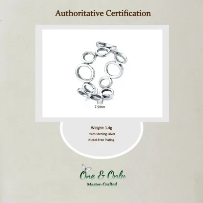 Sterling S925 Silve | Infinity Loop Ring | Nickel-Free Plating