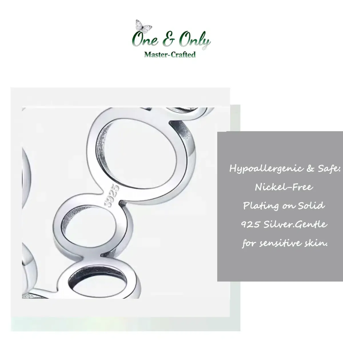 Sterling S925 Silve | Infinity Loop Ring | Nickel-Free Plating