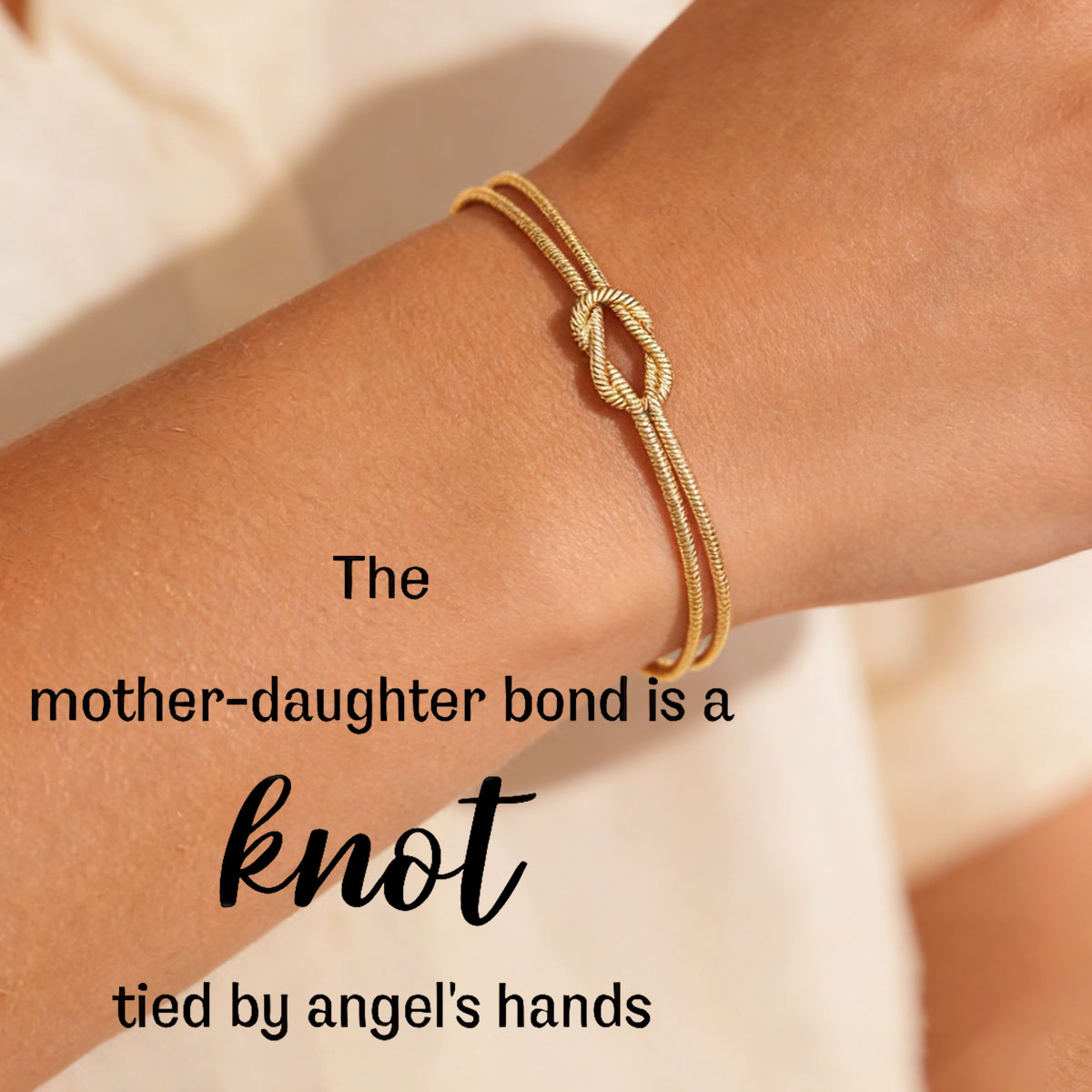 Mother & Daughter Bond Knot Bracelets | Wear yours🎁Gift hers | Forever Linked❤️Forever Loved